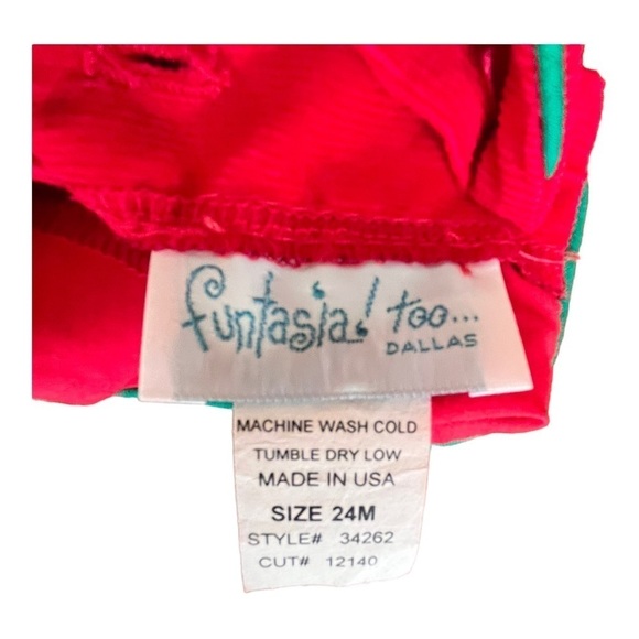 Funtasia Too Red Christmas size 24months Dress - Picture 2 of 5